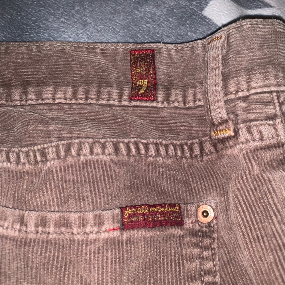 7 For All Mankind Brown Corduroy Jeans